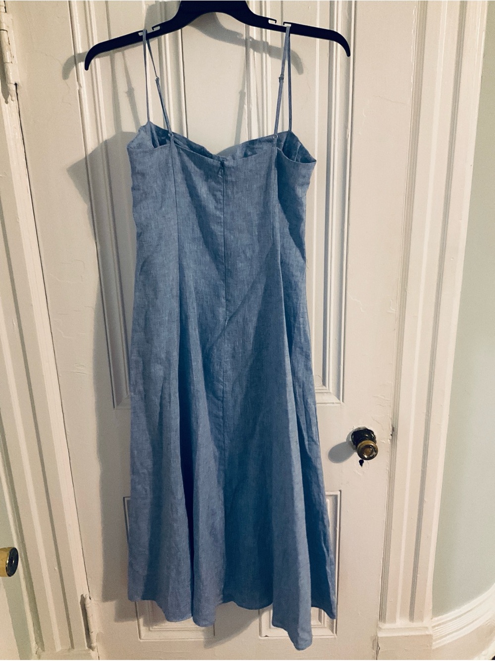 Zara Linen Midi Corset Coquette girl Dress SZ L - Picture 3 of 5